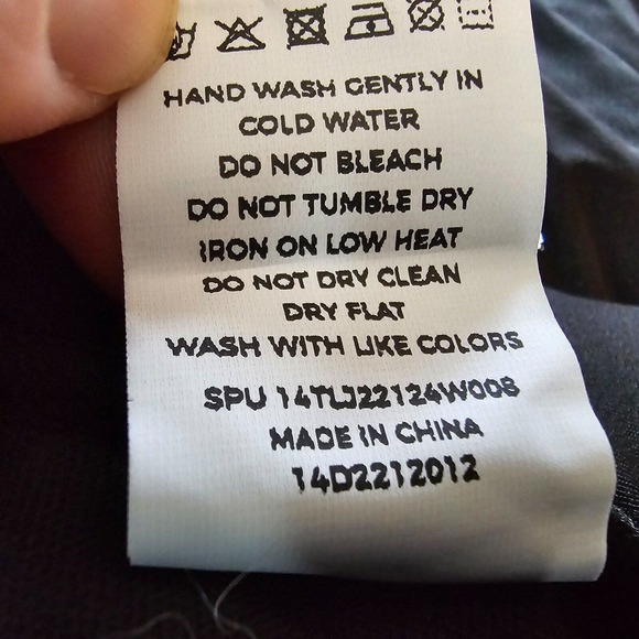 NWT Bloomchic Swim Skirt Skorts High Waist Split Hem Black Plus Size 2X - Picture 7 of 9